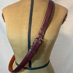 Brown men’s coach leather belt